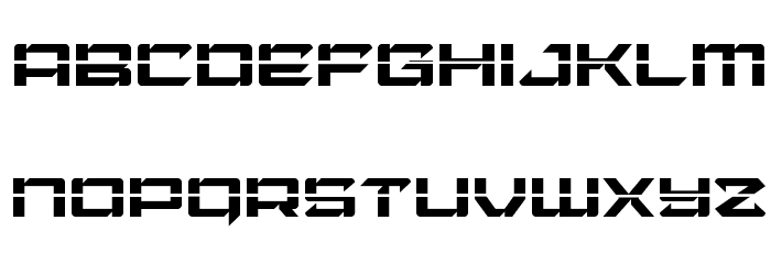 Laser Wolf Laser Font LOWERCASE