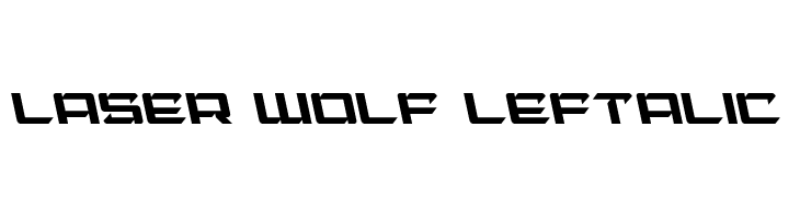 Laser Wolf Leftalic  नि: शुल्क फ़ॉन्ट्स डाउनलोड