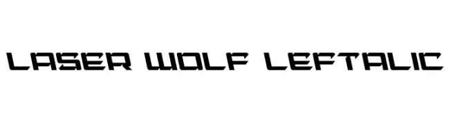 Laser Wolf Leftalic  Скачать бесплатные шрифты