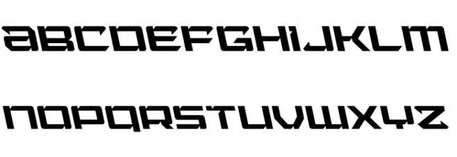 Laser Wolf Leftalic 字体 大写