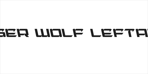 Laser Wolf Leftalic Logo