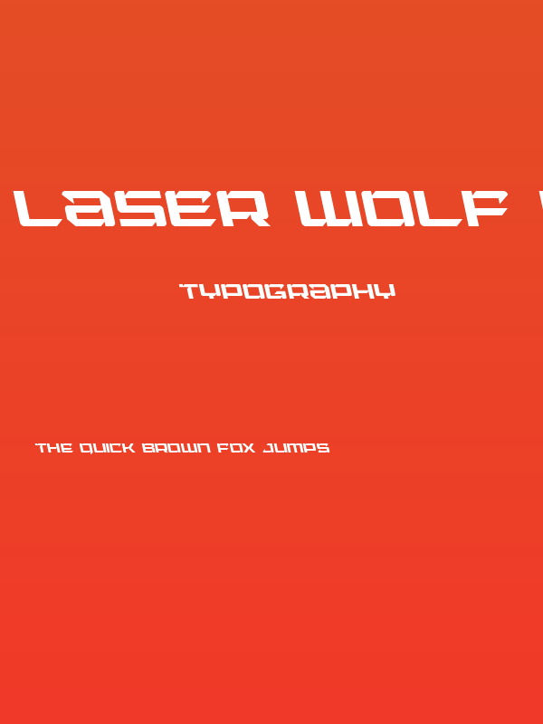 Laser Wolf Leftalic Poster