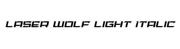 Laser Wolf Light Italic  Frei Schriftart Herunterladen