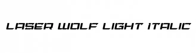 Laser Wolf Light Italic  Скачать бесплатные шрифты