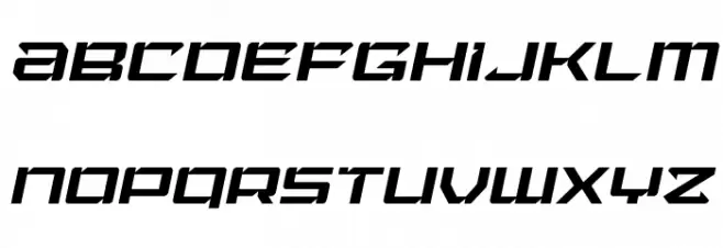 Laser Wolf Light Italic 字体 大写