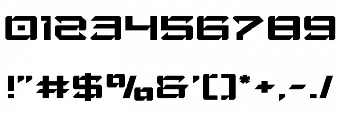 Laser Wolf Light Font OTHER CHARS