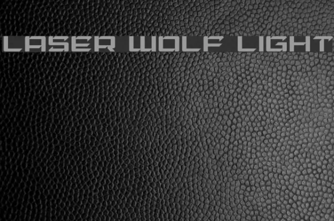 Laser Wolf Light Font examples