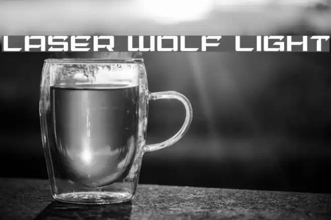 Laser Wolf Light Font examples