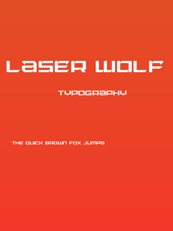 Laser Wolf Light Poster