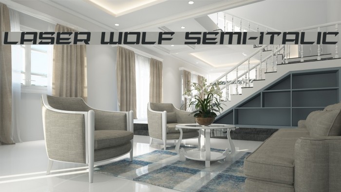 Laser Wolf Semi-Italic Example 1