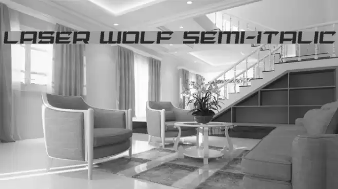Laser Wolf Semi-Italic Font examples