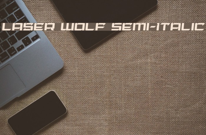 Laser Wolf Semi-Italic Example 3