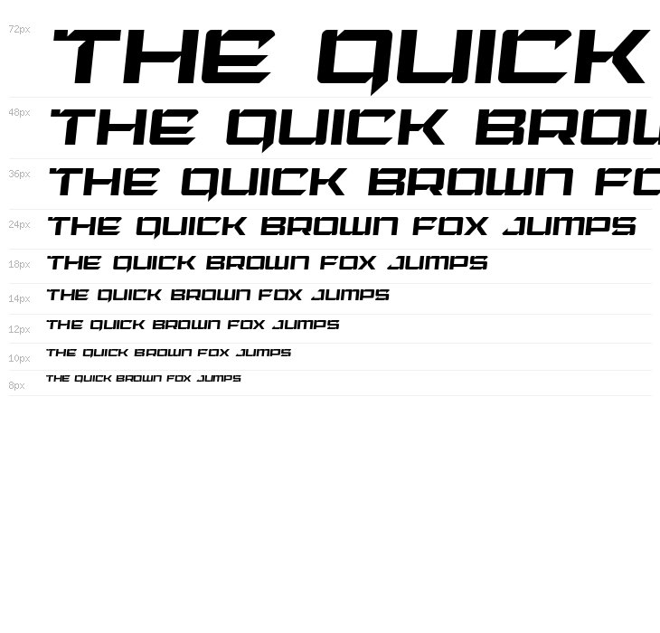 Laser Wolf Semi-Italic Waterfall