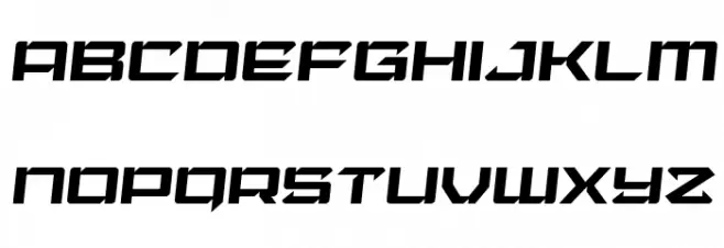 Laser Wolf Semi-Italic フォント 小文字