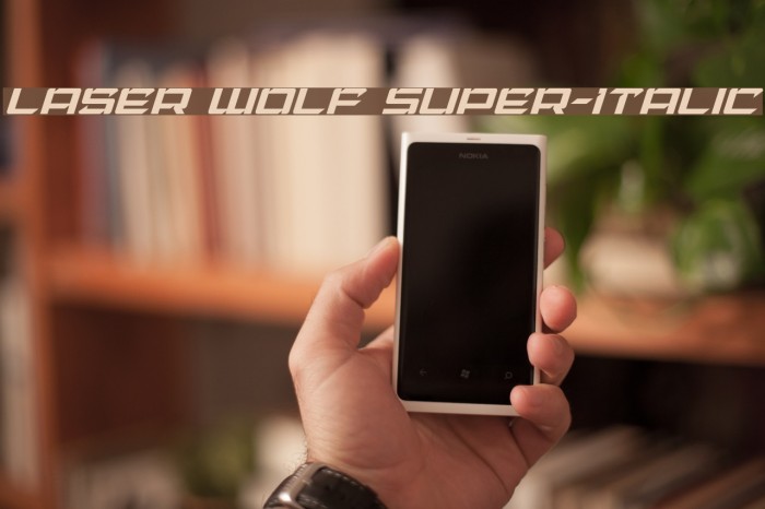 Laser Wolf Super-Italic Font examples