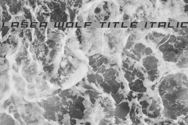 Laser Wolf Title Italic Example 2