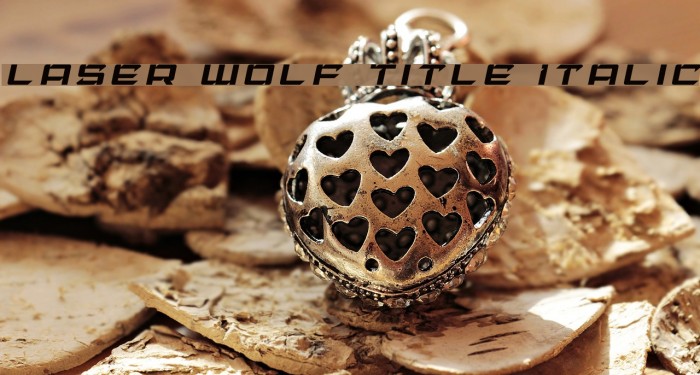 Laser Wolf Title Italic Font examples