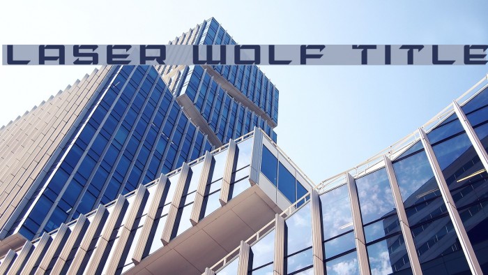 Laser Wolf Title Font examples