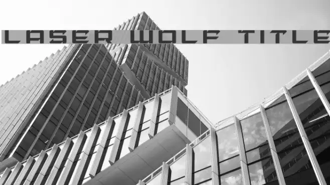 Laser Wolf Title Example 3