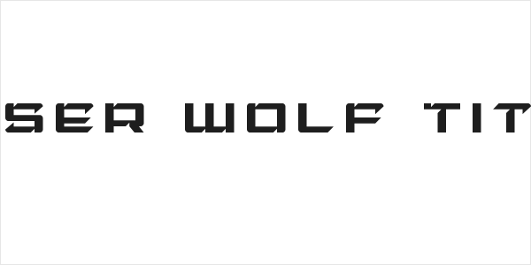 Laser Wolf Title Logo