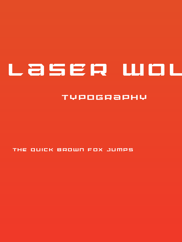 Laser Wolf Title Poster