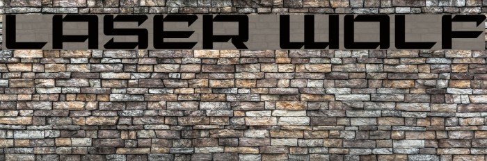 Laser Wolf Font examples