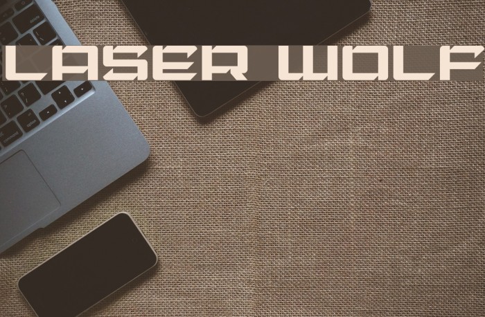 Laser Wolf Font examples