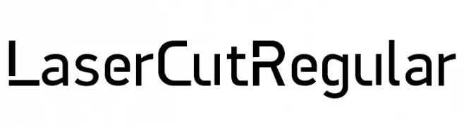 LaserCutRegular  Fuentes Gratis Descargar