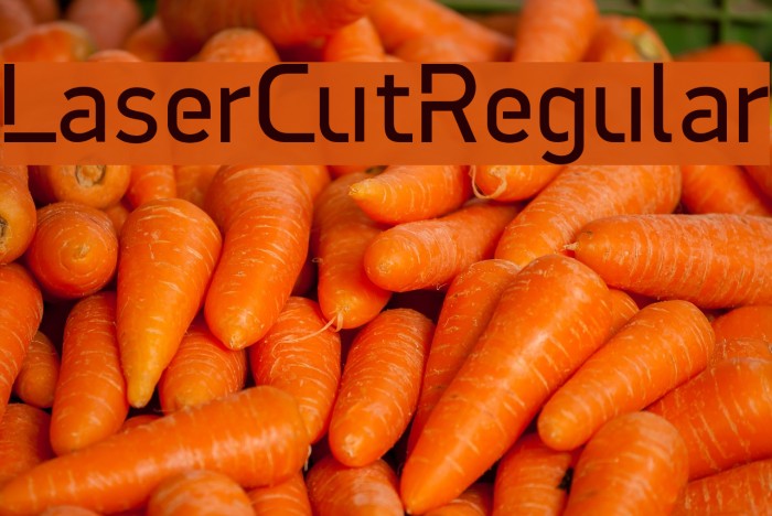 LaserCutRegular Font examples
