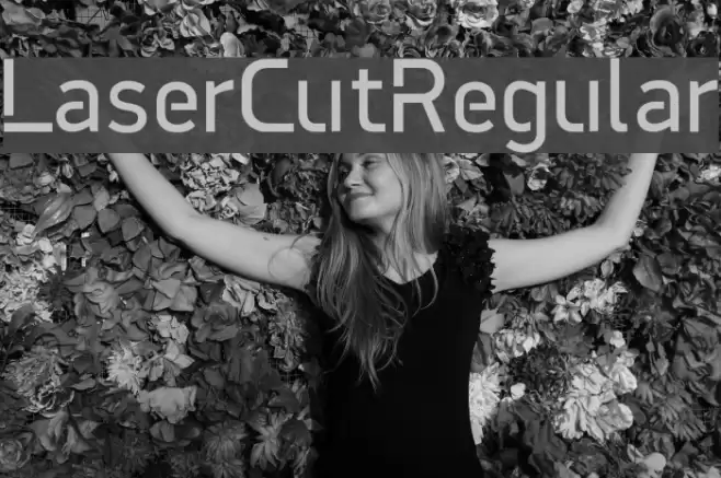 LaserCutRegular Font examples