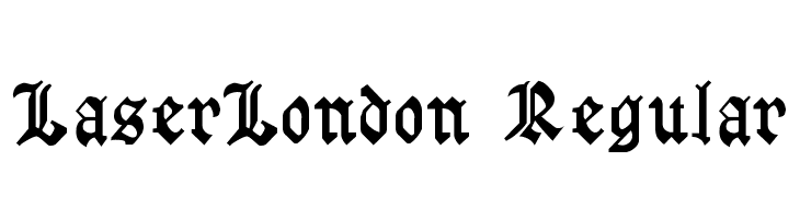 LaserLondon Regular  Frei Schriftart Herunterladen
