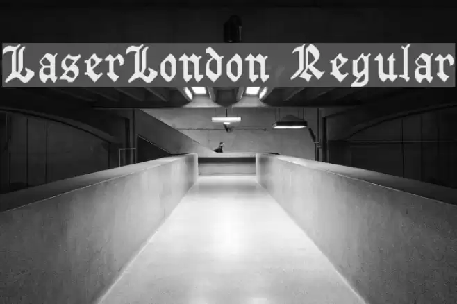 LaserLondon Regular Font examples
