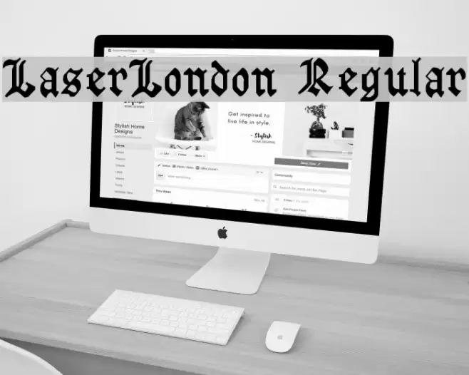 LaserLondon Regular Font examples