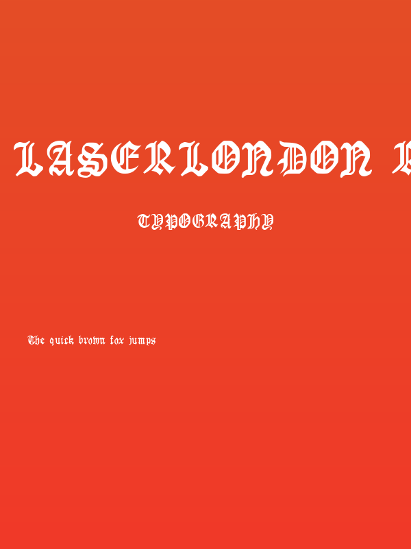 LaserLondon Regular Poster