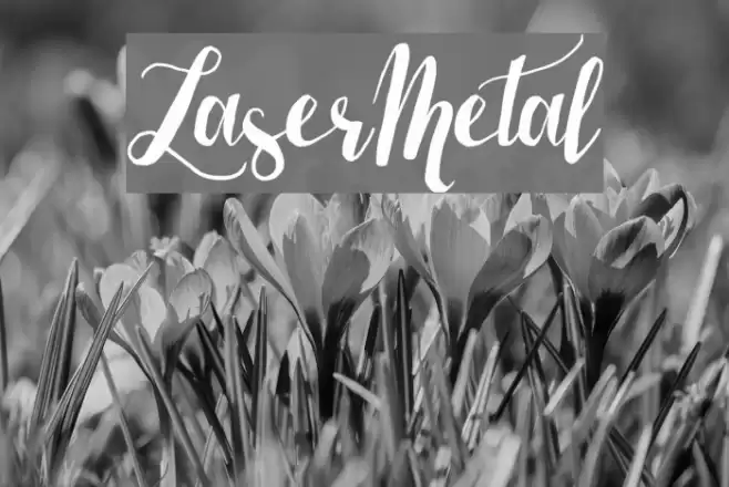 LaserMetal Font examples