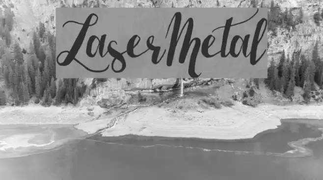 LaserMetal Font examples
