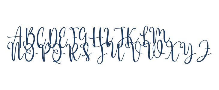 Laserblue Uppercase