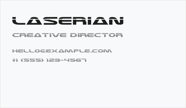 Laserian Business Card