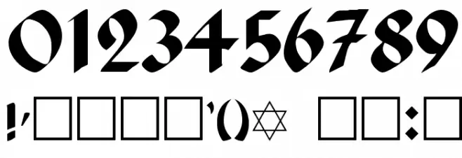 Lashon Tov Font OTHER CHARS