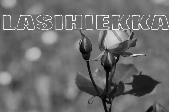 Lasihiekka Font examples