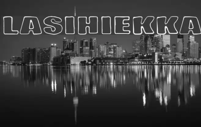Lasihiekka Font examples