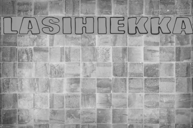 Lasihiekka Font examples