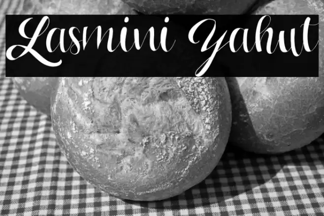 Lasmini Yahut Font examples
