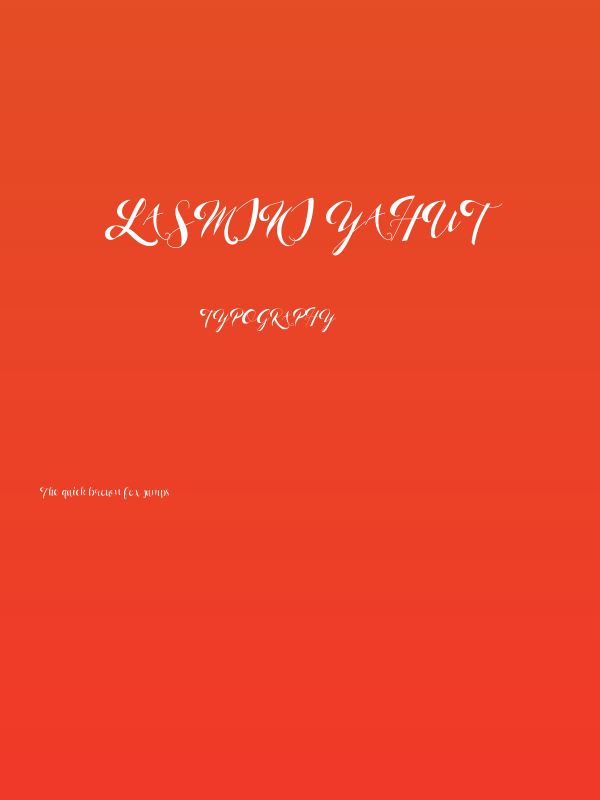 Lasmini Yahut Poster