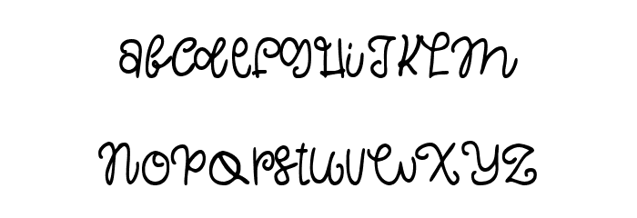 Lassie Font LOWERCASE