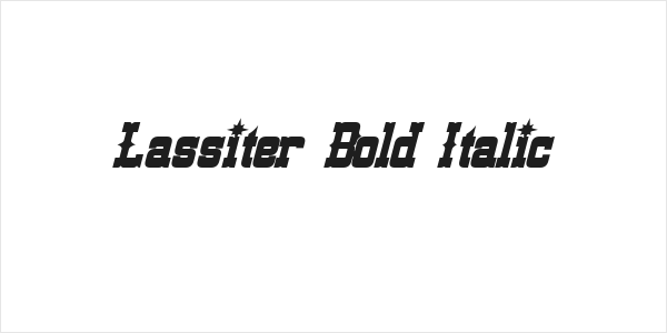 Lassiter Bold Italic Logo