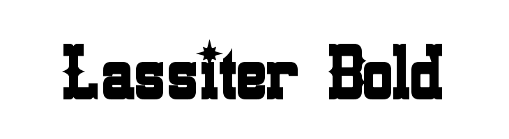 Lassiter Bold Font