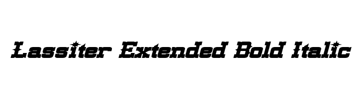 Lassiter Extended Bold Italic  font caratteri gratis