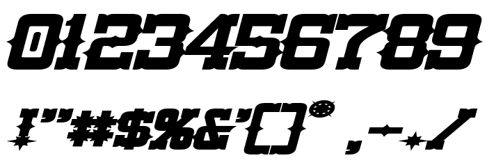 Lassiter Extended Bold Italic Font OTHER CHARS