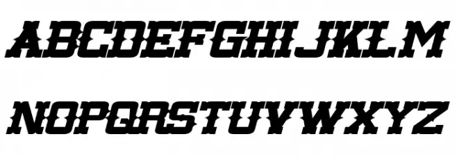 Lassiter Extended Bold Italic Fonte MAIÚSCULAS